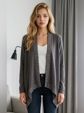 Teaberry Women’s Vest Cardigan Size L Used